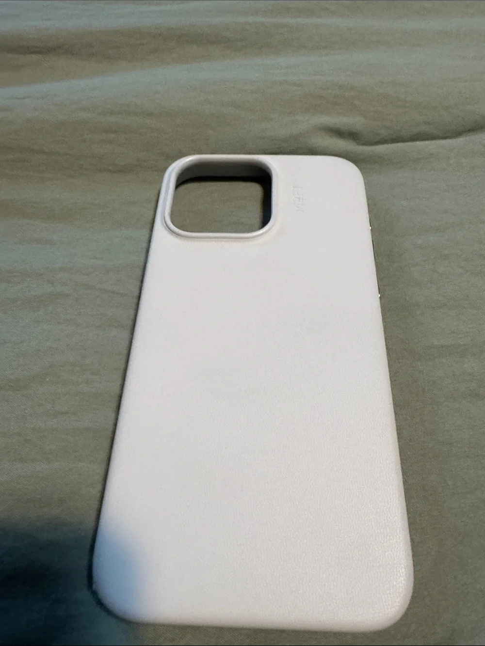 White Leather-Look Phone Case for Cell Phones